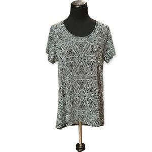 L Lularoe NEW Classic Tee Gorgeous Design Large